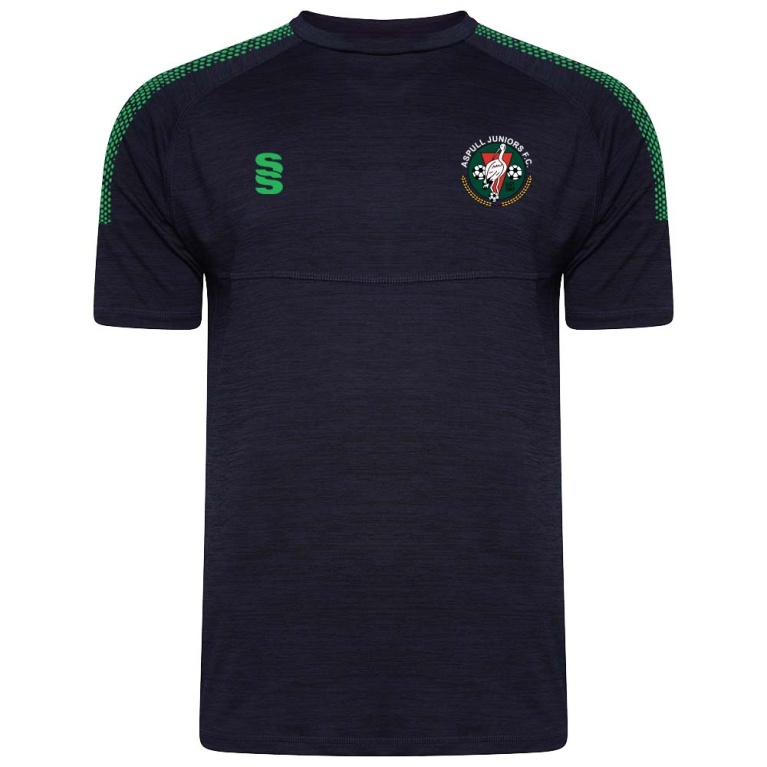 Aspull Juniors FC Dual Gym T-shirt : Navy Melange
