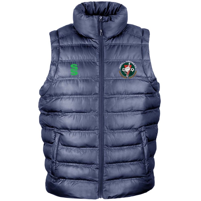 Aspull Juniors FC Ice Bird Padded Gilet Female - Navy